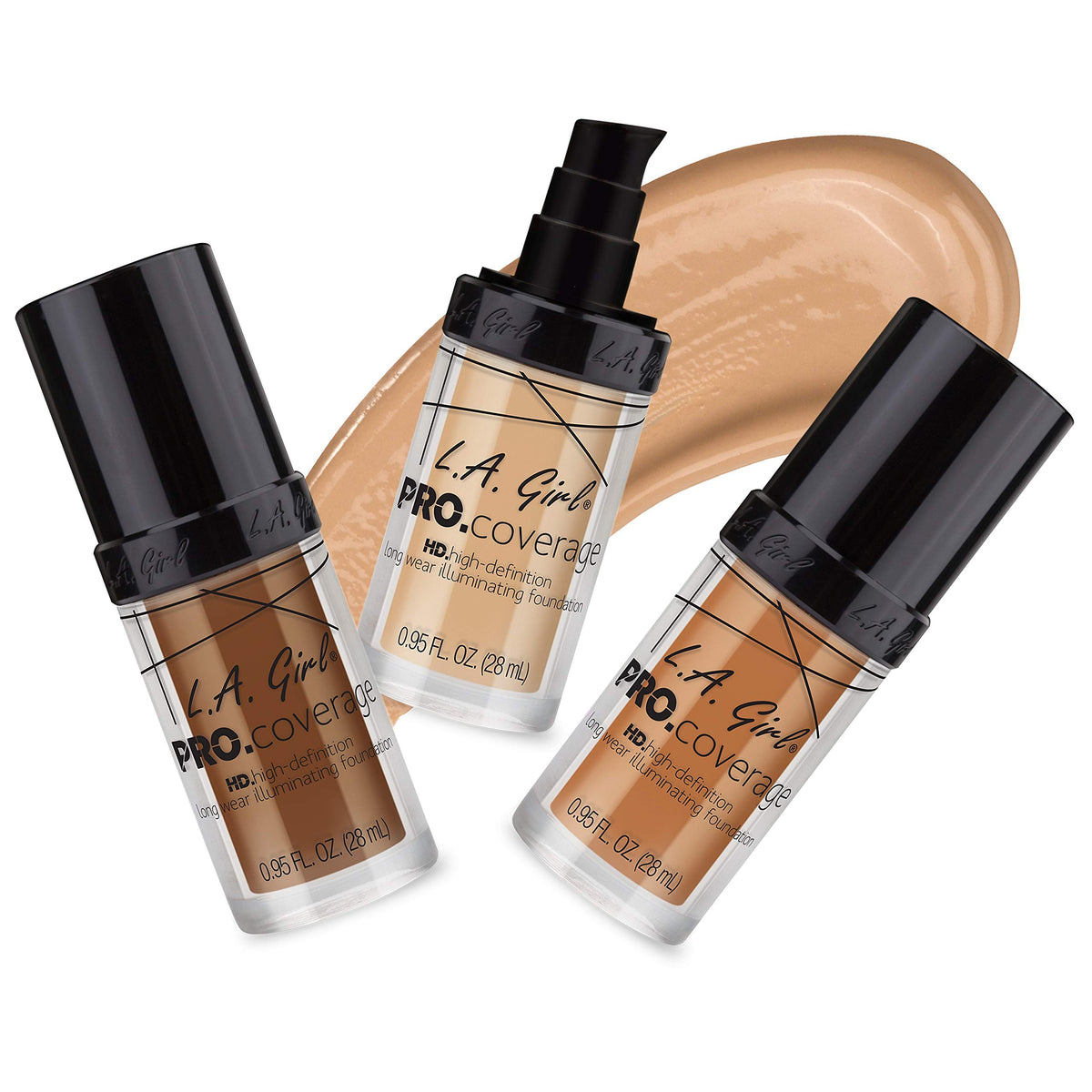 L.A. Girl Pro Coverage Liquid Foundation Dark Chocolate packaging