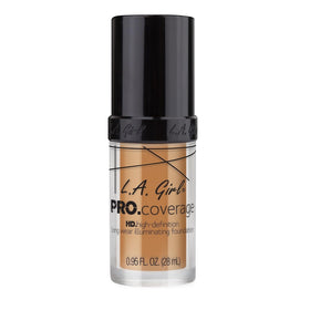 L.A. Girl Pro Coverage Liquid Foundation, Nude Beige with applicator