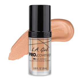 L.A. Girl Pro Coverage Liquid Foundation Porcelain bottle side view