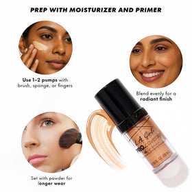 L.A. Girl Pro Coverage Liquid Foundation Porcelain packaging