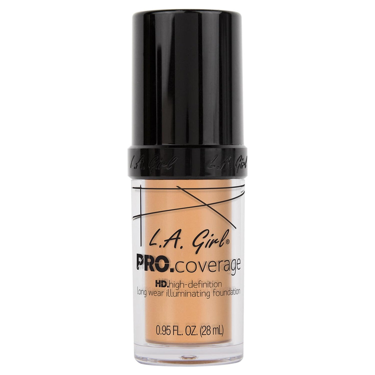 L.A. Girl Pro Coverage Liquid Foundation Porcelain texture on hand