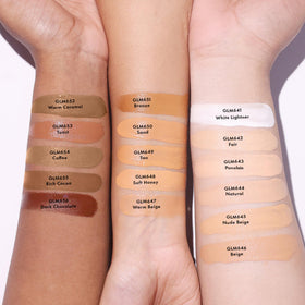 L.A. Girl Pro Coverage Liquid Foundation Rich Cocoa in makeup setup