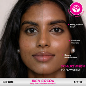 L.A. Girl Pro Coverage Liquid Foundation Rich Cocoa swatch on hand