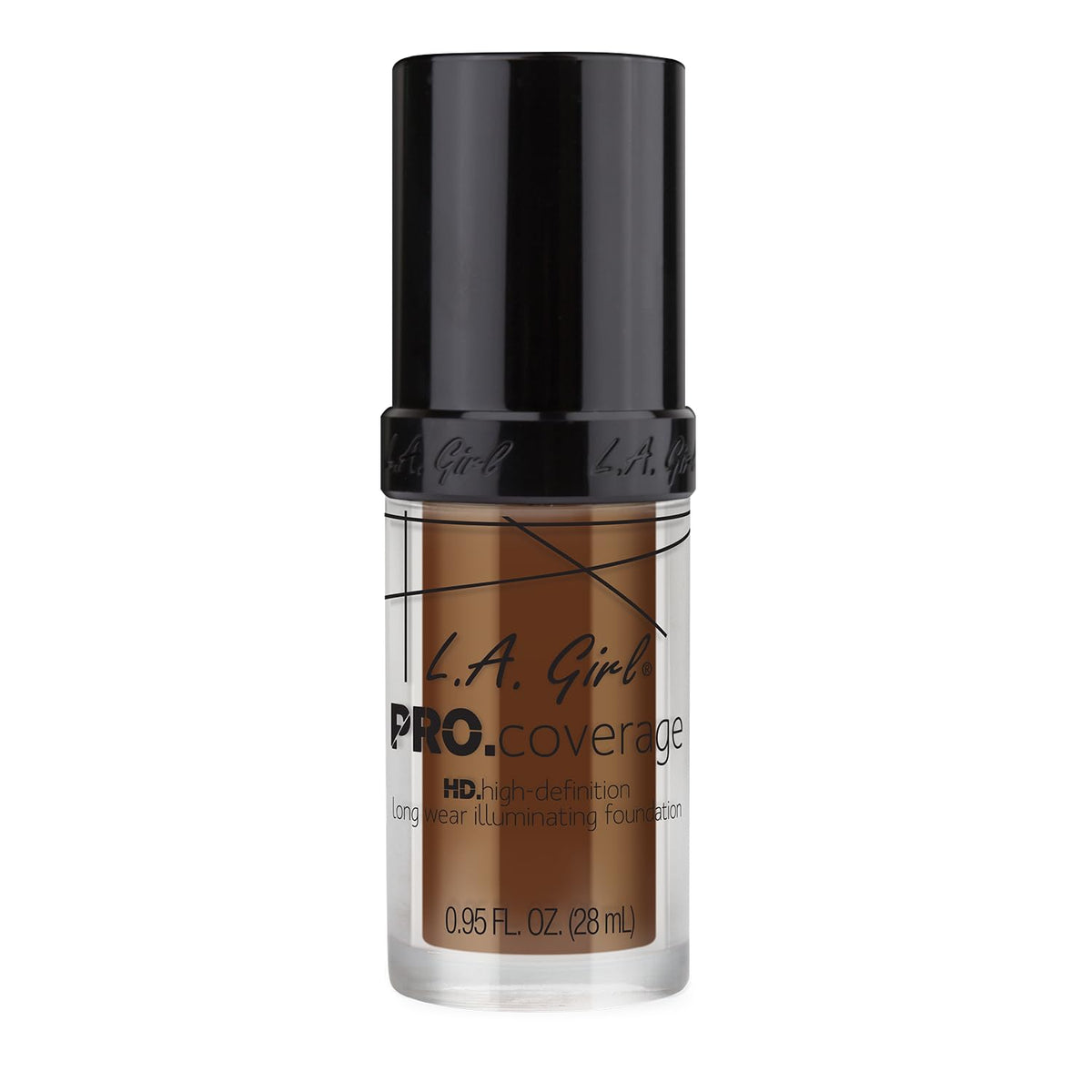 L.A. Girl Pro Coverage Liquid Foundation Rich Cocoa texture on skin