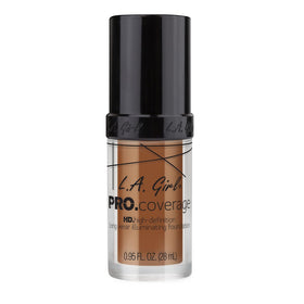 L.A. Girl Pro Coverage Liquid Foundation Toast texture swatch