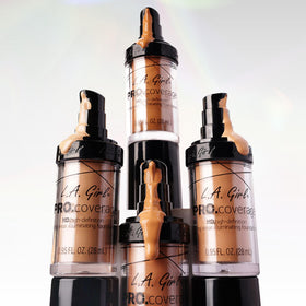 L.A. Girl Pro Coverage Liquid Foundation Warm Beige texture on hand