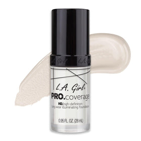 L.A. Girl Pro Coverage Liquid Foundation white bottle front view