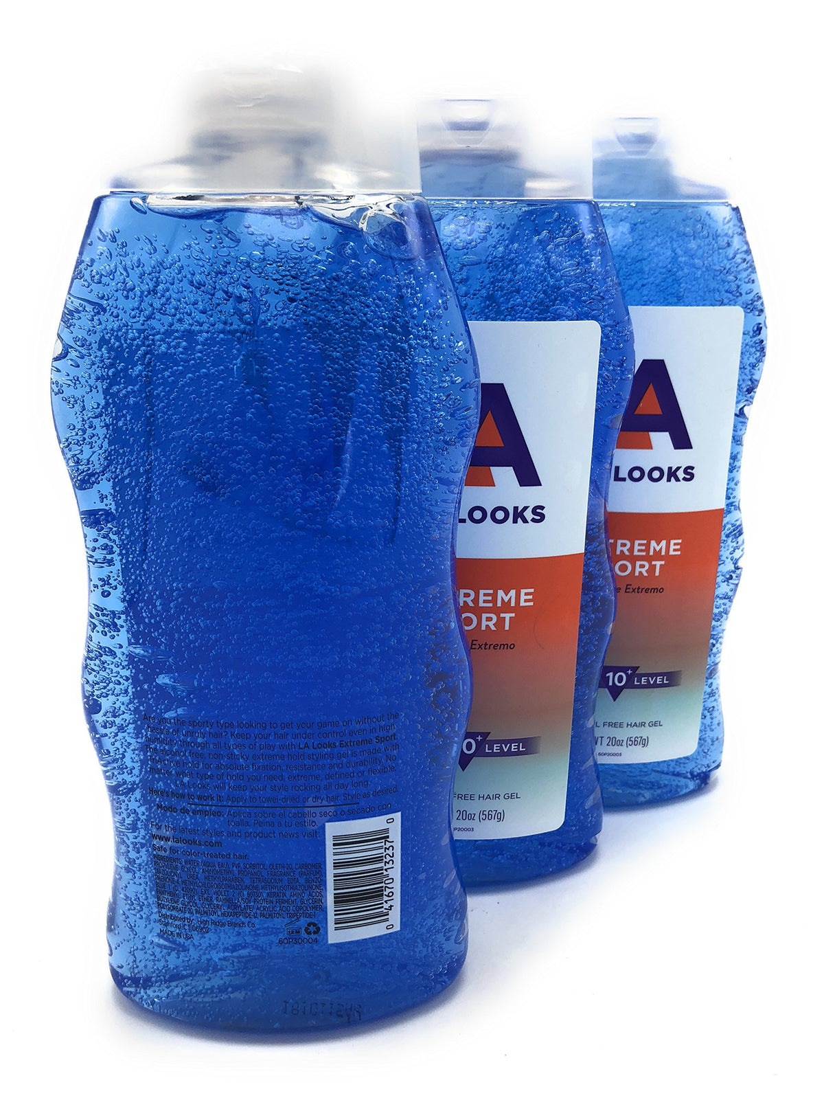 L.A. Looks Sport Xtrme Hold Gel 20 oz packaging with product details
