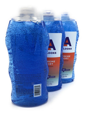 L.A. Looks Sport Xtrme Hold Gel 20 oz packaging with product details