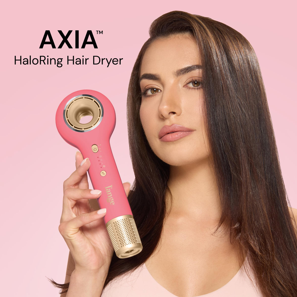 L'ANGE HAIR Axia HaloRing Ionic Hair Dryer with concentrator attachment
