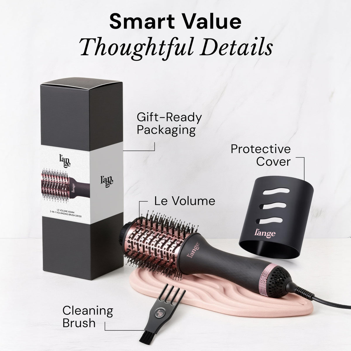 L'ANGE HAIR Blow Dryer Brush lifestyle scene