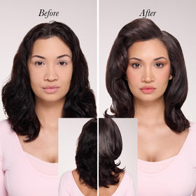 L'ANGE HAIR Brush Dryer in use on long hair