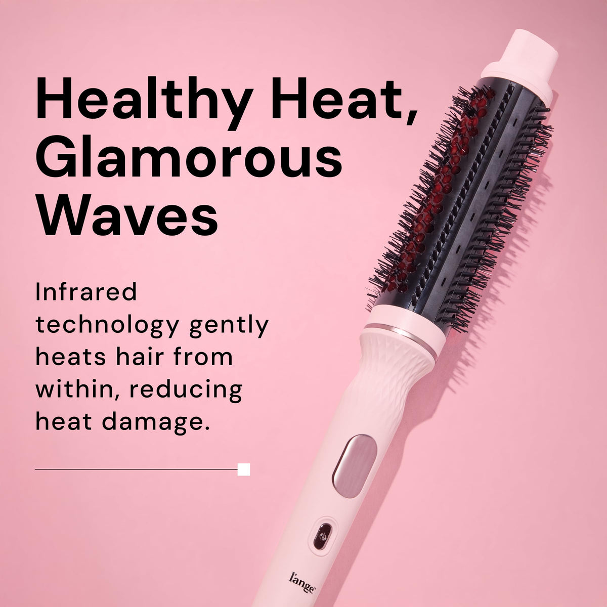 L'Ange Hair GlamWave brush showing 38mm barrel