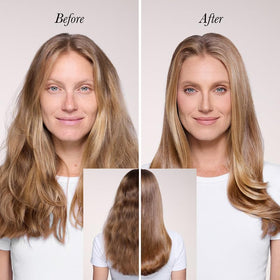 L'ANGE HAIR GlamWave Thermal Brush with heat settings displayed