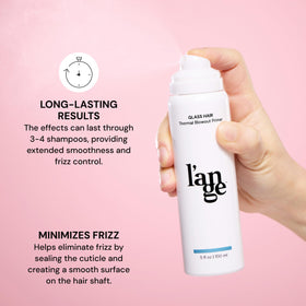 L'ANGE HAIR Glass Hair Heat Protectant Spray bottle side view