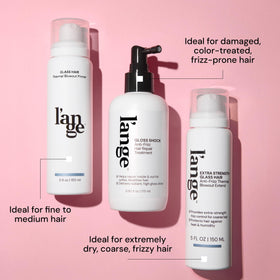 L'ANGE HAIR Gloss Shock spray being applied to hair