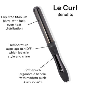 L'ANGE HAIR Le Curl 32 MM Titanium Curling Wand side view