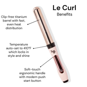 L'ANGE HAIR Le Curl 32MM curling wand with swivel cord