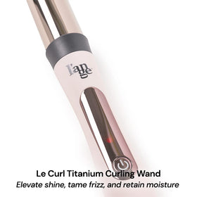 L'ANGE HAIR Le Curl curling wand in use on hair