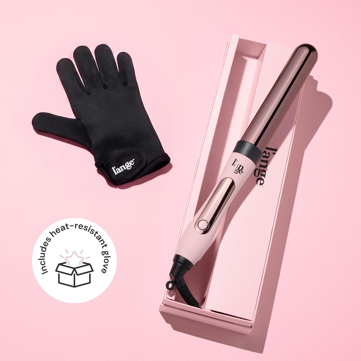 L'ANGE HAIR Le Curl curling wand with temperature setting