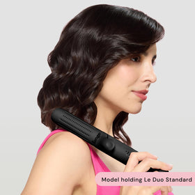 L'ANGE HAIR Le Duo 360° Airflow Styler in black with cool-touch control