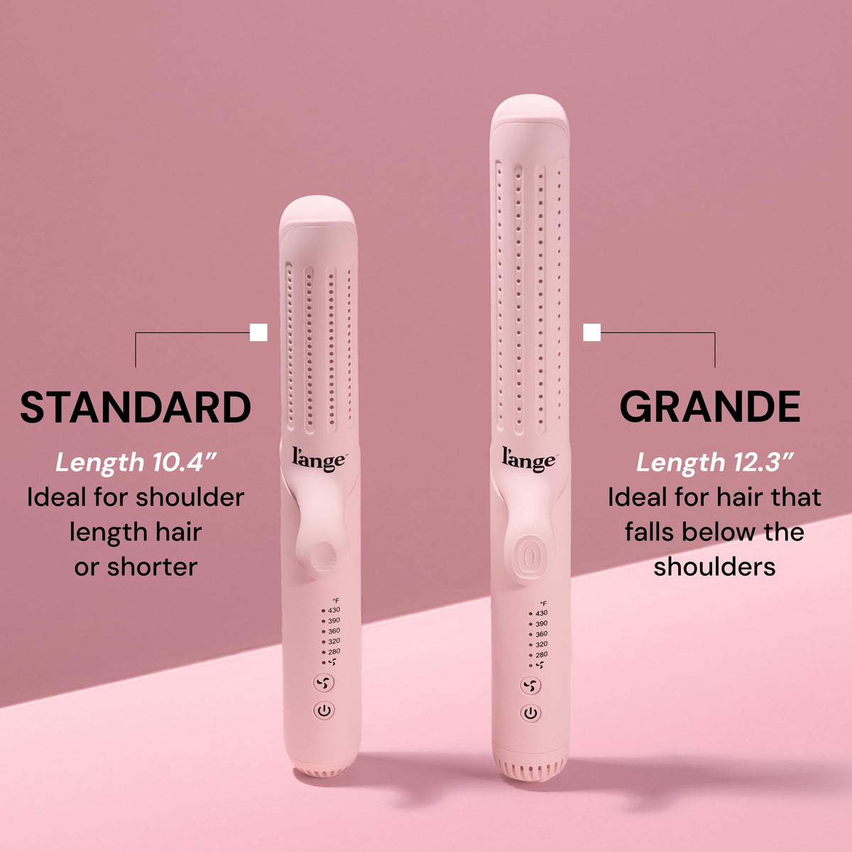 L'ANGE HAIR Le Duo 360° Airflow Styler side view showing cooling air vents