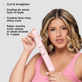 L'ANGE HAIR Le Duo Grande displaying adjustable temperature settings