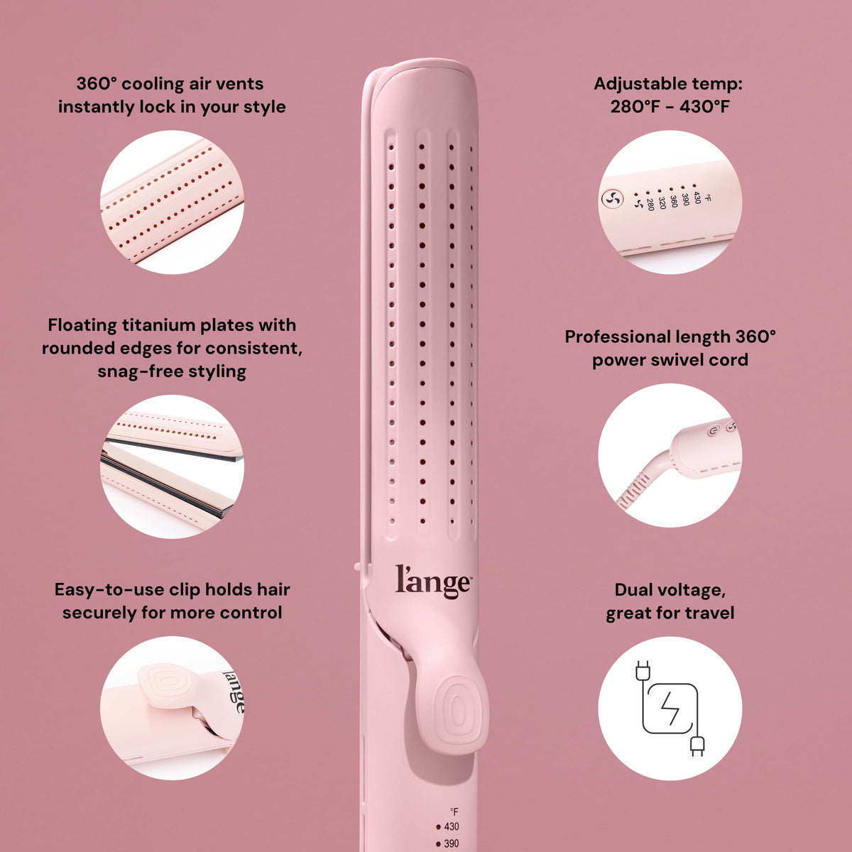 L'ANGE HAIR Le Duo Grande with cooling air vents