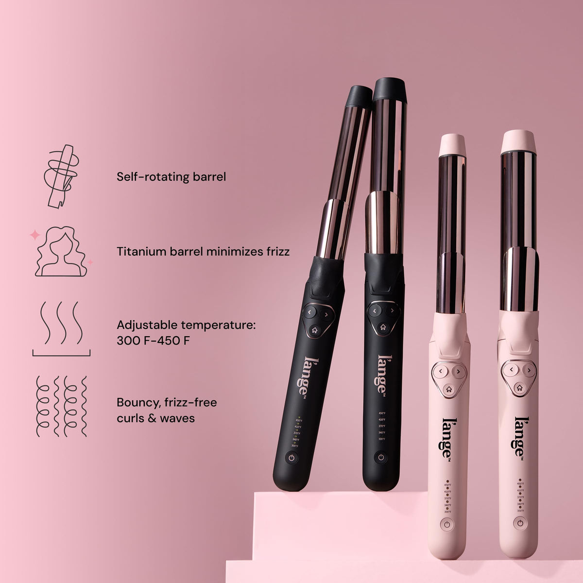 L'ANGE HAIR Le Pirouette 25MM Curling Iron side view