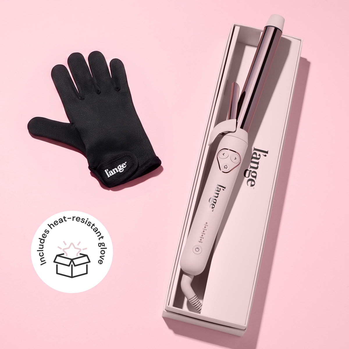 L'ANGE HAIR Le Pirouette 25MM Titanium Curling Iron with mini clamp