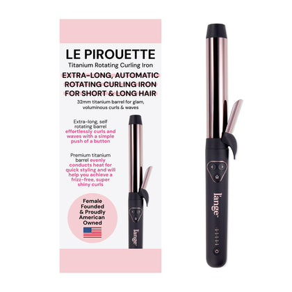 L'ANGE HAIR Le Pirouette 32MM Titanium Curling Iron front view