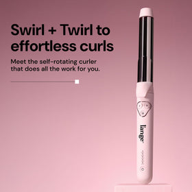 L'ANGE HAIR Le Pirouette 32MM Titanium Curling Iron side view showing controls