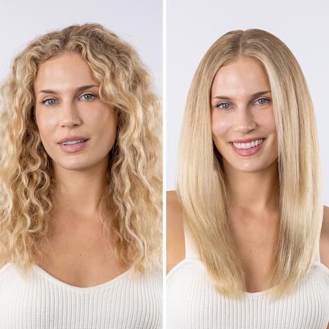 L'ANGE HAIR Le Titane Titanium Flat Iron in a travel setting