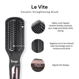 L'ANGE HAIR Le Vite Straightening Brush back view