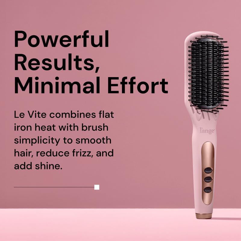 L'ANGE HAIR Le Vite Straightening Brush LCD interface close-up
