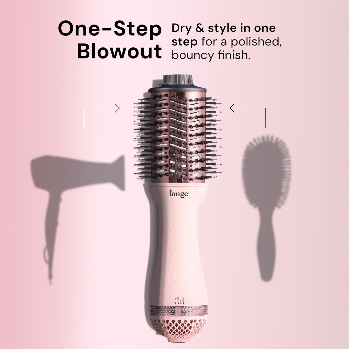 L'ANGE HAIR Le Volume 2-in-1 Blow Dryer Brush side view