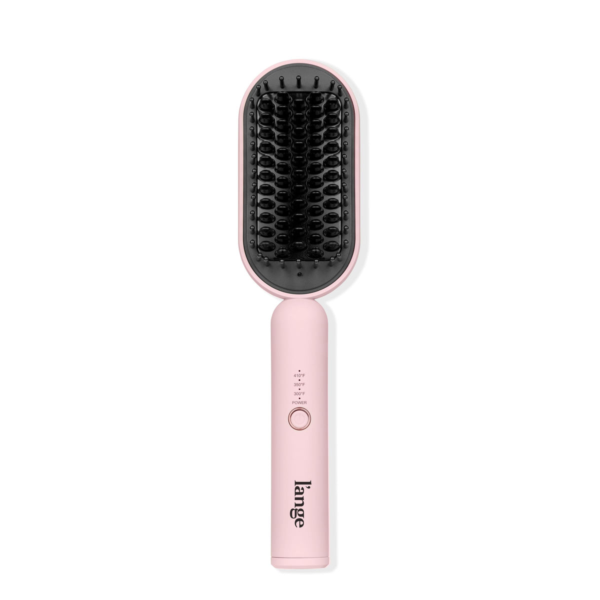 L'ANGE HAIR Mane Pass Straightening Hot Brush front view in blush