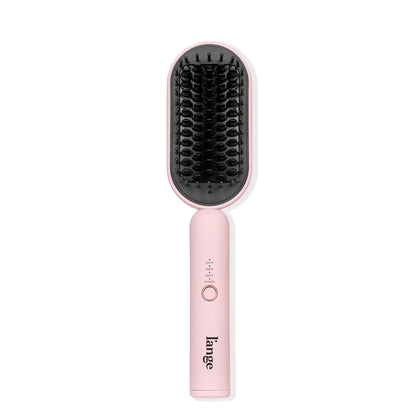 L'ANGE HAIR Mane Pass Straightening Hot Brush front view in blush