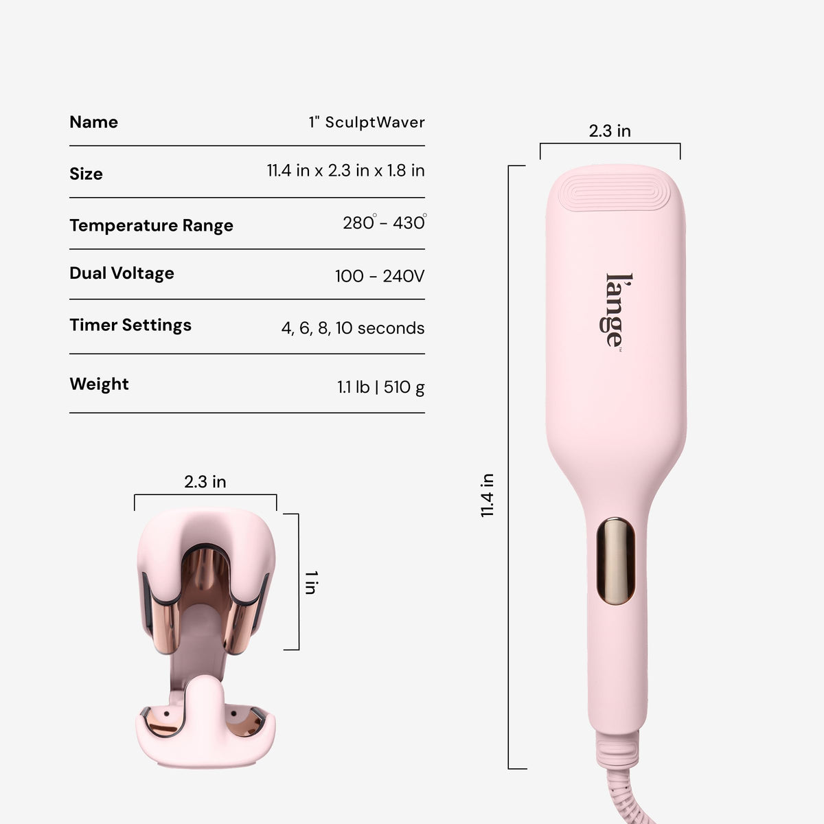 L'ANGE HAIR SculptWaver dual voltage feature