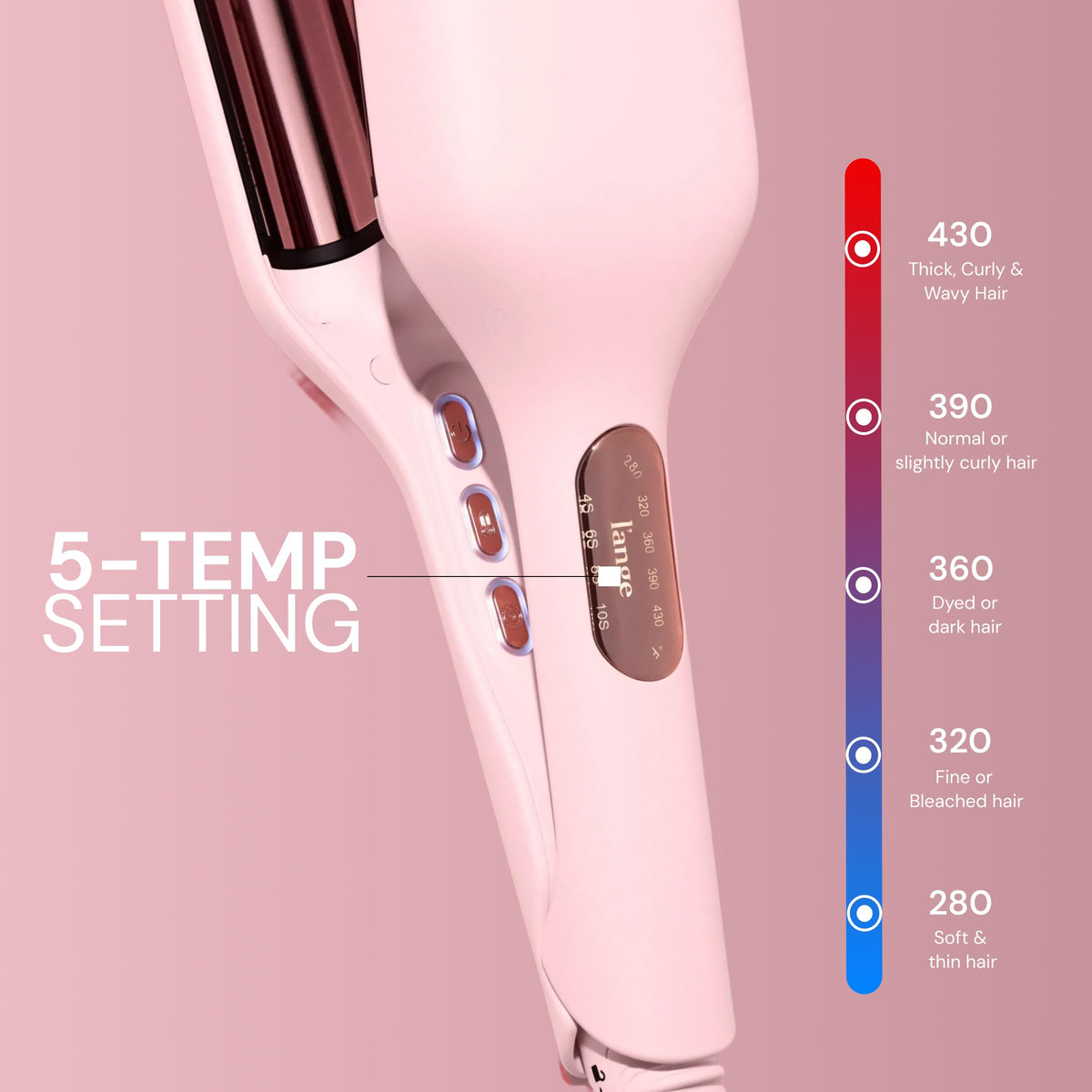 L'ANGE Hair SculptWaver Titanium Deep Wave in packaging