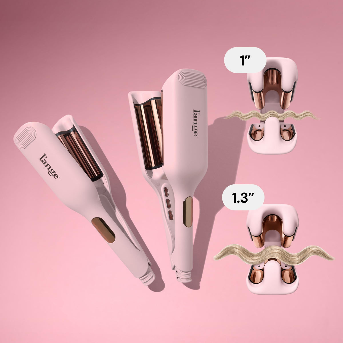 L'ANGE Hair SculptWaver Titanium Deep Wave side view