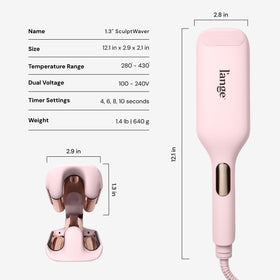 L'ANGE Hair SculptWaver Titanium Deep Wave with smart timer feature