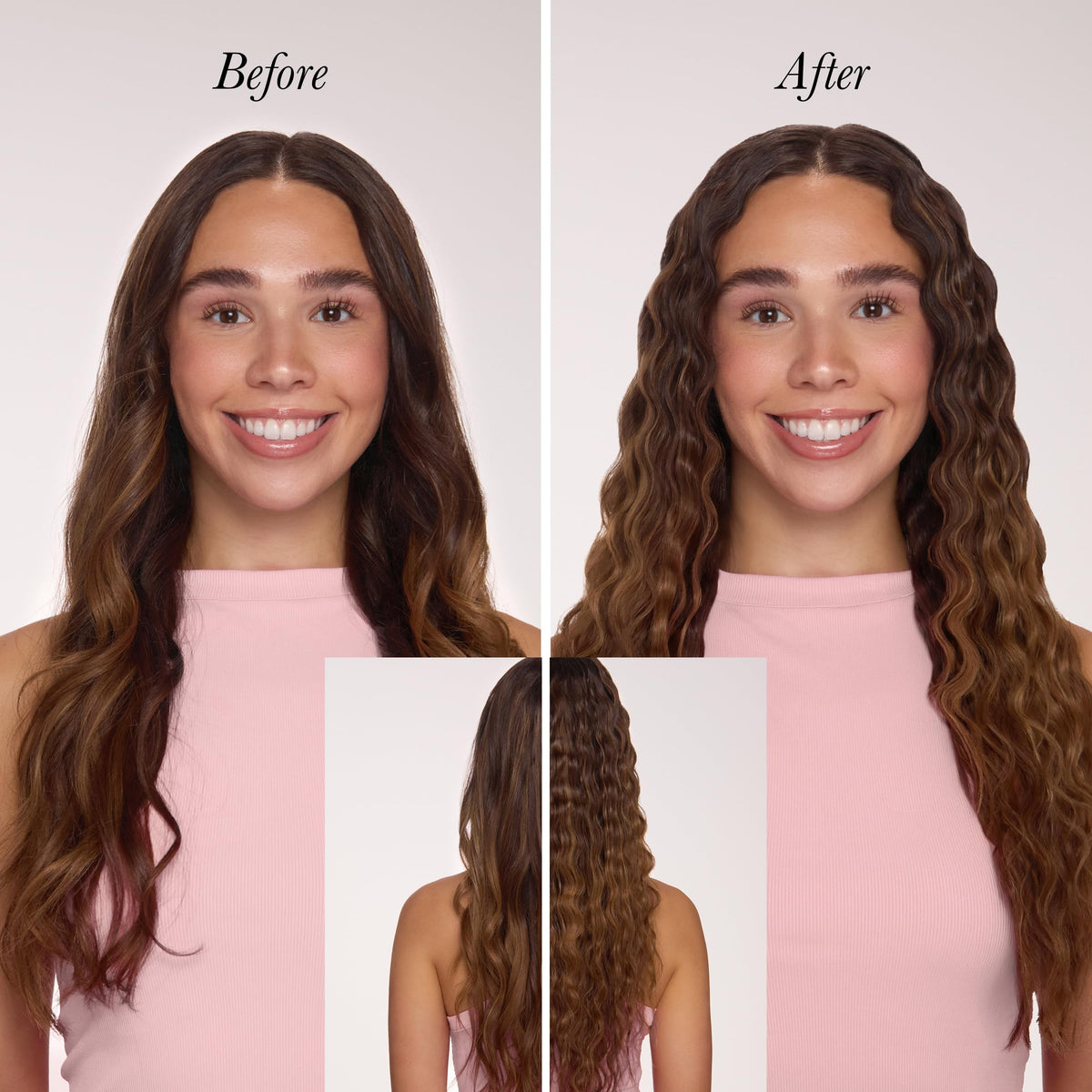 L'ANGE HAIR Sea Salt Texturizing Spray misting on hair