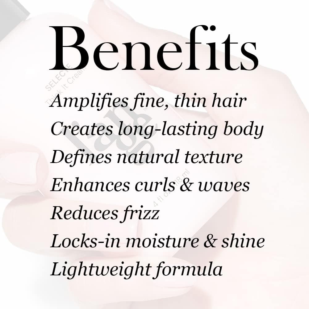 L'ANGE HAIR Selecte Thick It Cream application on towel-dried hair