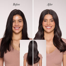 L'ANGE HAIR Thermal Magique Styling Spray in use on hair