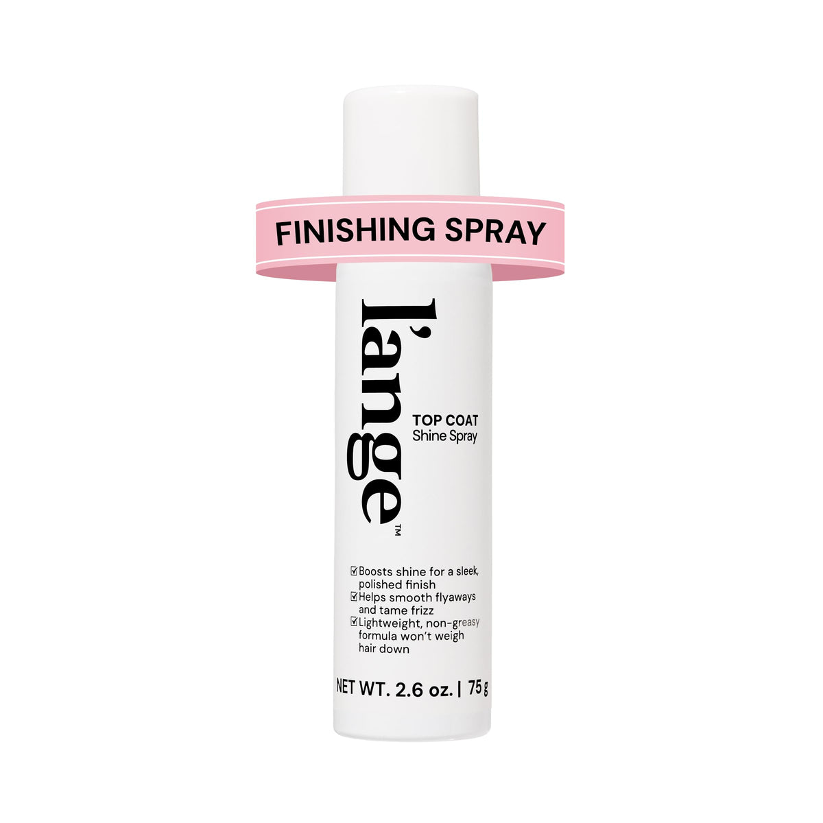 L'ANGE HAIR Top Coat Shine Spray bottle front view