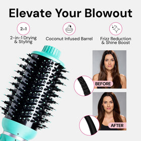 L'ANGE HAIR VolumeBoost brush dryer lifestyle scene