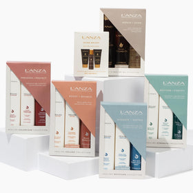 L'ANZA Healing Volume Trio Hair Kit gift box packaging