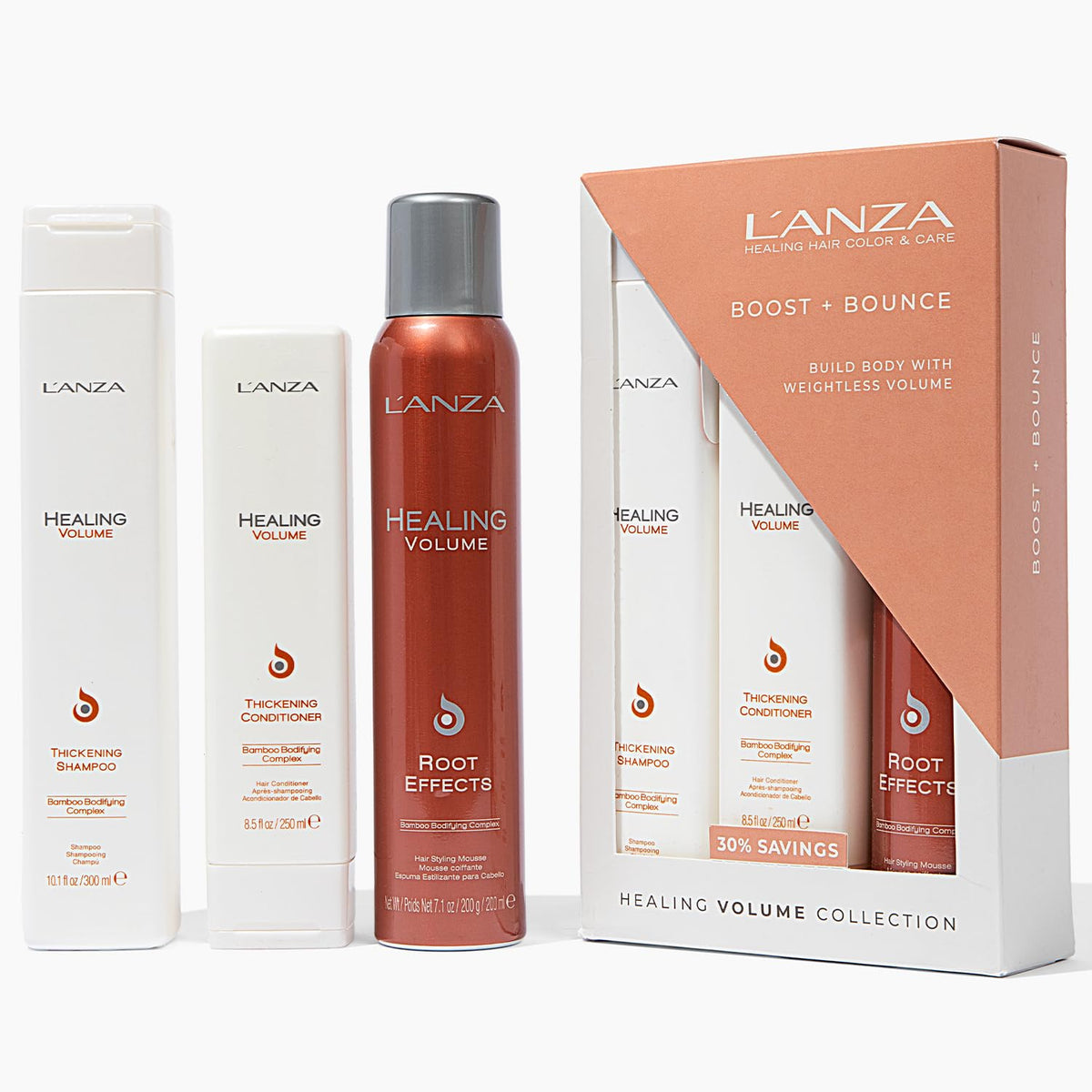 L'ANZA Thickening Conditioner bottle close-up