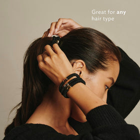 L. Erickson ponytail holders displayed on a white background